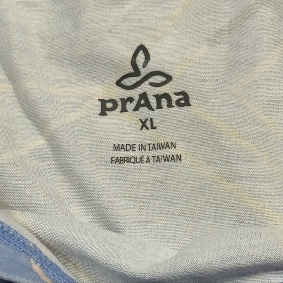 Prana XL Blue Sheen Jigsaw Sanna Dress Cap Sleeve Casual Athleisure Performance - Picture 3 of 7